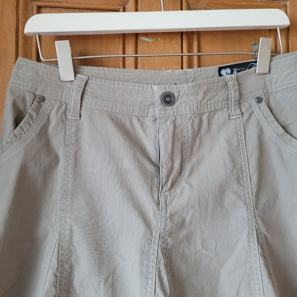 Kuhl MOUNTAIN CULTURE SPLASH SKIRT in light grey khaki size 2 - Picture 3 of 14